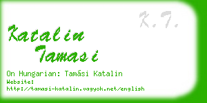 katalin tamasi business card